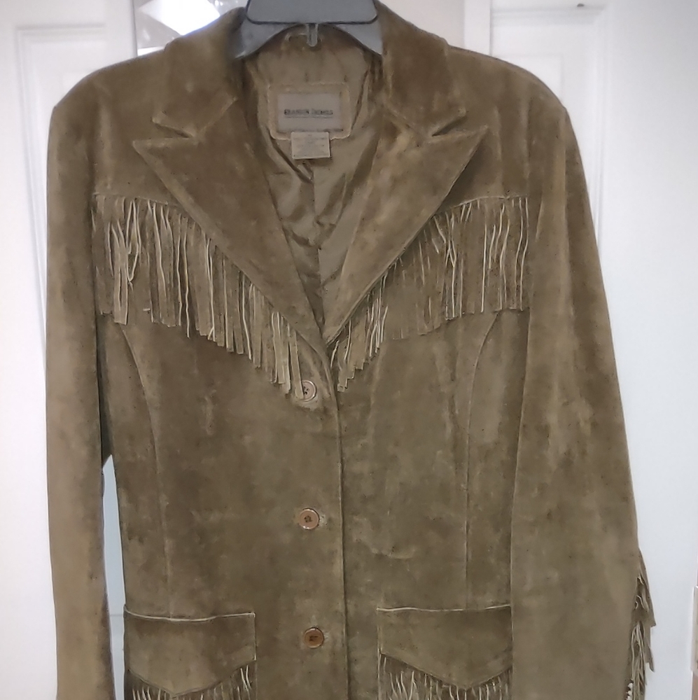 Real suede leather jacket.